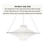 Italian Cream Style LED Pendant Light Designer Dining Simple Acrylic Flying