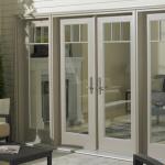 Interior Decoration Aluminum Hinged Door Hollow Glass Solid Structure