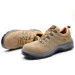 PU Suede Leather Working Shoes Unisex Metal Toe Safety Shoes For Autumn