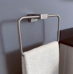 Square Bathroom Towel Rings Hand Towel Holder Metal Gray Sus304 Stainless Steel