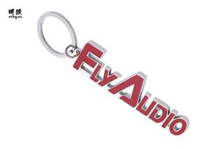 Quality Flyaudio Design Metal Key Ring Zinc Alloy with Red Color Soft Enamel Fill wholesale