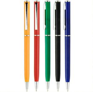 Quality slim style twist hotel use printed gift logo plastic pen, hotel plastic ballpoint pen wholesale