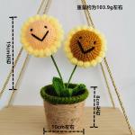New Creative Luxury Handmade Crochet Knitting Plants Flowers Handicraft Home