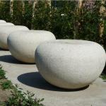 Square Round GRC Concrete Table Seating Chair Bench For Outdoor Indoor