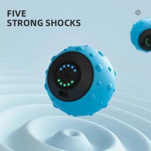 Quality Electric Back Foot Pain Massager Roller Ball Self spiky silicone yoga massage roller ball vibrating massage ball wholesale