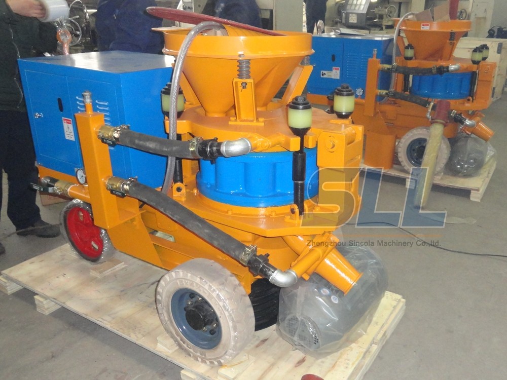 380V 440V 220V Dry Shotcrete Machine Horizontal 200m Vertical 50m Conveying Distance
