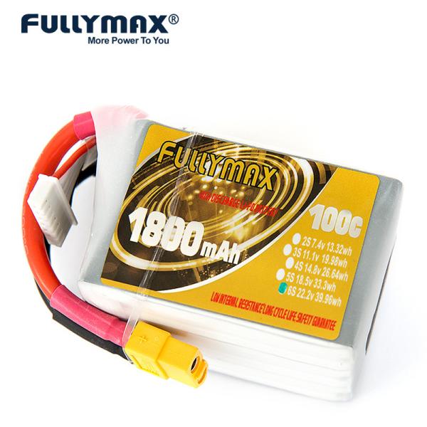 4s Lipo Battery Xt60 1800mah 14.8v 100c Fpv Lipo Battery Jst-Xhr Li-Polymer