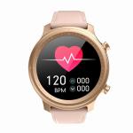 Bluetooth 4.2 Round Face Smartwatches Call Alert 128K RAM Ladies Smart Band