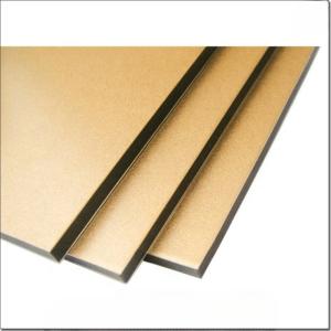 Quality Aluminum-Finished Composite Panel 5.5kg/m2 Silver/Goden/Black/Tea 3mm wholesale