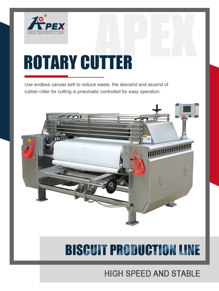 Frequency Inverter Control Automatic Cookies Making Machine Electric Rotary Cutter Biscuit Forming Machine For Production Line