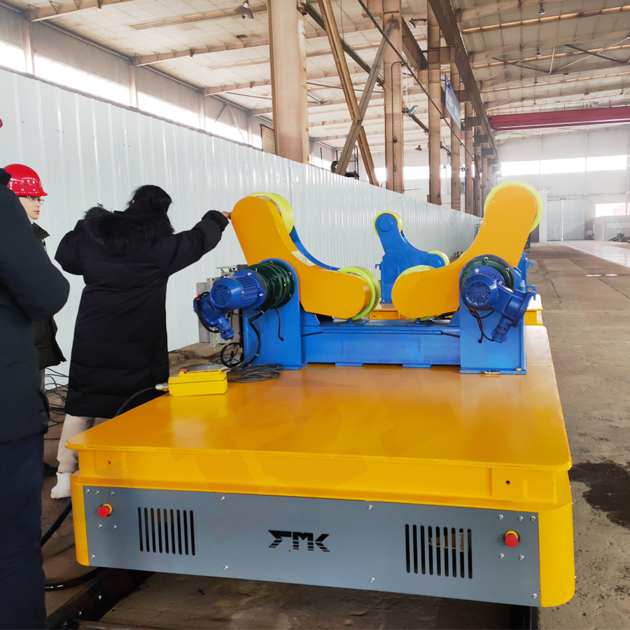 Industrial Explosion Proof 8T Material Workshop Using Motorised Transfer Cart