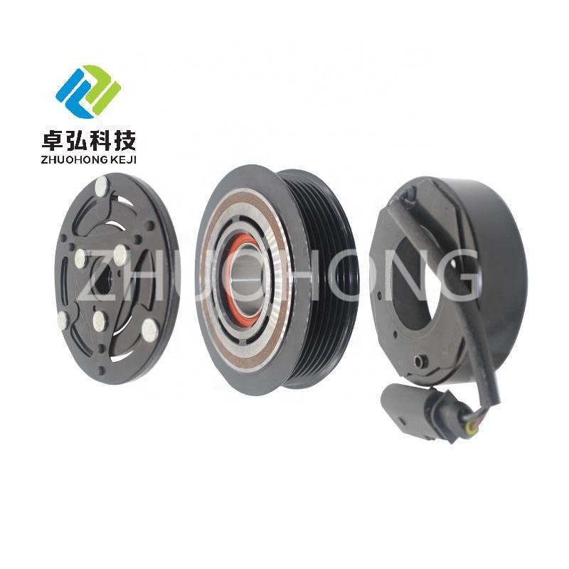 1.6 Engine Auto AC Compressor Pulley Clutch Kit 6PK 115MM 12V for VW FAW JETTA 2000-