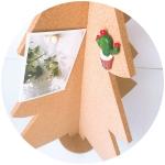 22x17x1cm Nontoxic Decorative Cork Board Handicraft Kindergarten Christmas Tree
