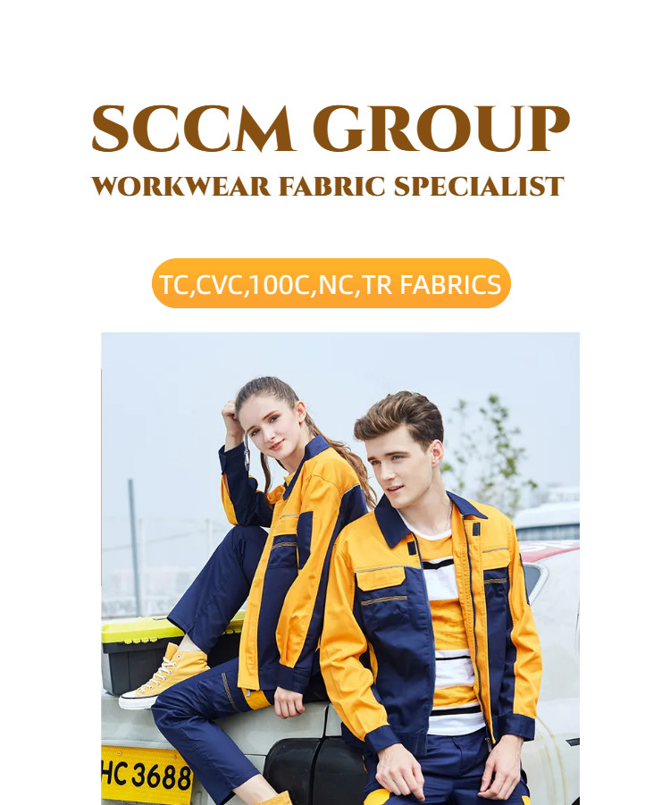 Functional Workwear Coverall Material Fabric 200gsm Pre Shrunk Finish