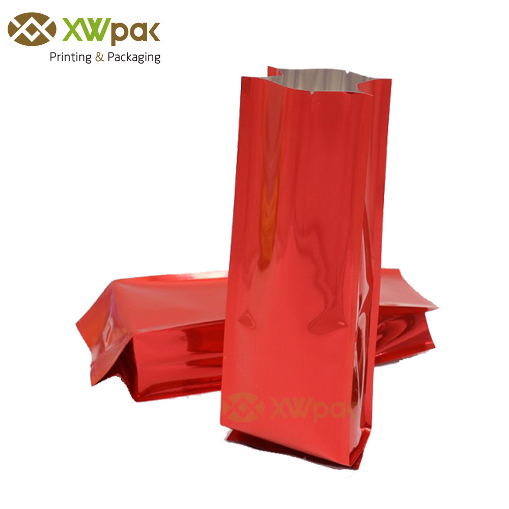 VMPET Coffee Beans Kraft Paper Packaging Bags / Vertical Corners Coffee Bags With Valve