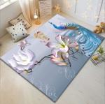 Peacock Pattern Household Bedroom Living Room Floor Carpet Special Style