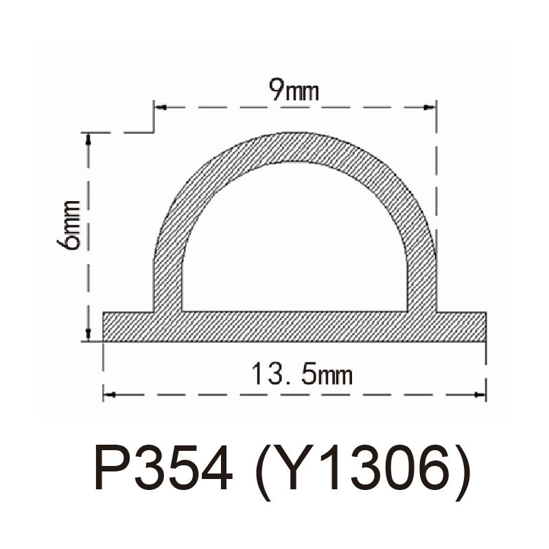 Anti Collision Wardrobe Door Seal Strip PVC Damping Strips Color Customized