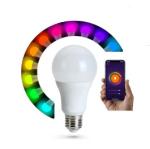 E27 E26 B22 9W Smart WIFI RGB LED Bulb Dimmable Aluminum Material