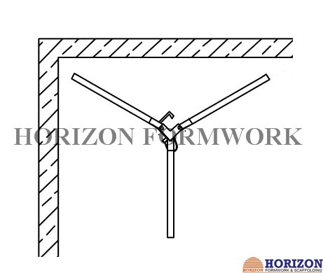Stabilizing Adjustable Steel Props Q235 Scaffolding Tripod In Formwork Erection
