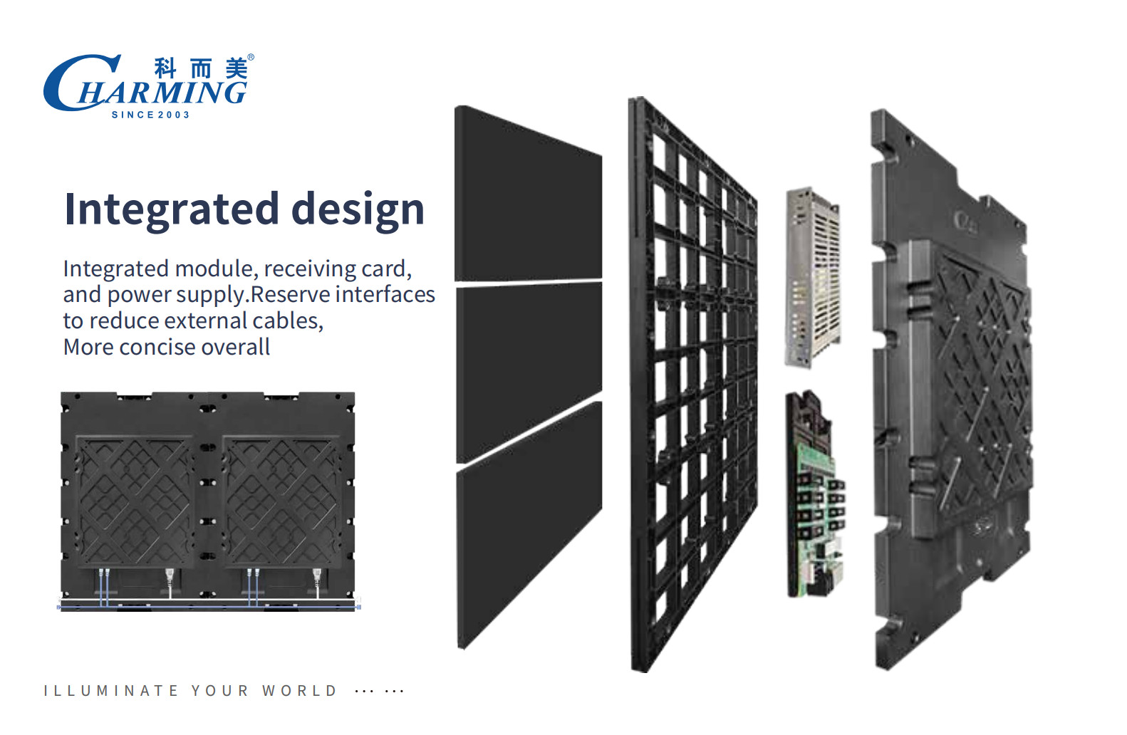 Full Color LED Video Wall Display LP1.86-P2.5 Fine Pitch LED Display 4K HD