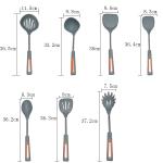 Customized Silicone Spatula Kitchenaid Cooking Utensil Set 8 Pieces Eco Friendly