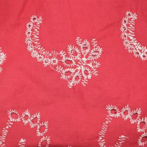 Quality Soft Dresses White Embroidered Solid Color Cotton Fabric Garment Textile wholesale