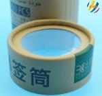 Embossing Dia 155mm Paperboard Tube Packaging With PVC Window