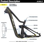 24 Inch Teenager Carbon Mountain Bike W/Shimano 10Speed Full Suspension Bike