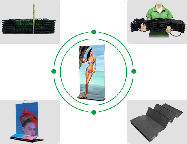 Custom Outdoor Retail LED Display / IP43 Commercial Advertising LED Display P6