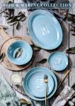 Eco Friendly 9" 23cm Fish Marine Collection Bone China Full Plate