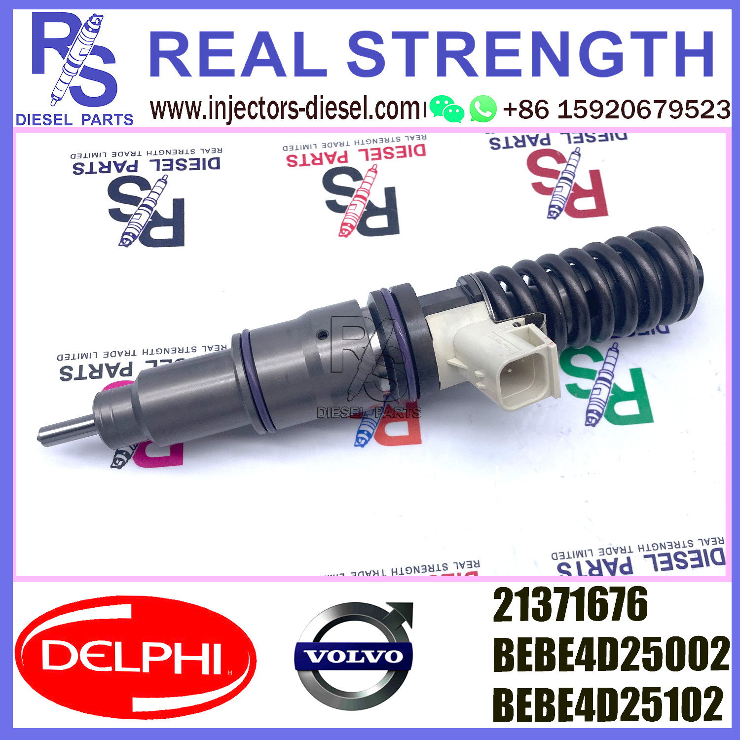DELPHI 4pin injector 21371679 Diesel pump Injector V-O-L-V BEBE4D25101 BEBE4D25001 for V-O-L-V MD13 EURO 5 LOW POWER