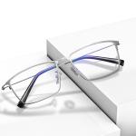 Light Gun Color Mens Metal Frame Reading Glasses Readers 140MM