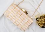 American Style Metal Evening Clutch Bags Fashion Anniversary With Masonry Plaid