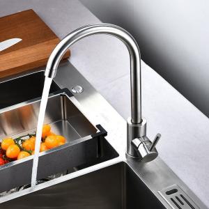 Quality Blackened Beautiful Stainless Steel Kitchen Tap Hot And Cold Preservative wholesale
