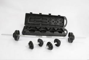 Quality Cast Iron Solid Black Painting Dumbbell Adjustable 50kg Set for Gym wholesale