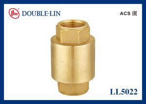 China DIN259 Thread 2 Female X Female Brass Spring Check Valves on sale
