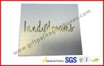 Pearl white top and base box golden logo , smart watch box with PU pillow