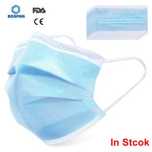 Quality Personal Safety Disposable Surgical Face Mask , Face Mask 3 Ply Earloop wholesale