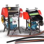 Electric Copper Wire Stripper Machine For Scrap Copper Recycling 1-200 MM Red