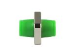 FC / APC Simplex Square Uni-body Fiber Optic Adapter For CATV Systems