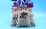 Small Jute Drawstring Bag For Jewelry / Gift Package 10 X 15cm Dimension