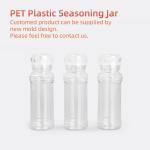 Food Grade Shaker Plastic Spice Bottles 350ml 500ml PET Spice Jars