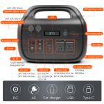 Outdoor Emergency 1000W Portable Solar Generator Power Station 40000mAh