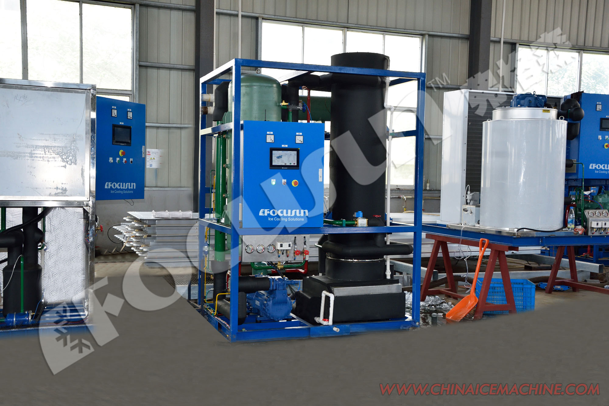 380v Bitzer Compressor Tube Ice Machine For Cold Drinks And Seafood