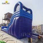 Blue 0.55mm PVC Inflatable Playground Slide For Festival Event