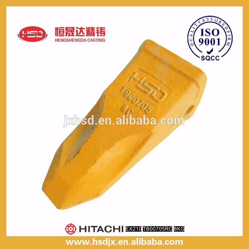Ground engaging tools EX210 excavator bucket teeth/tips/tooth point with wide and flat shape on sale from China factory