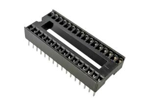 Quality 1.778mm Pitch IC Socket DIP Square Hole Pin Header Connector 3A Current Rating wholesale