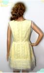 Round neck sleeveless ladies dresses with polyester S M L XL