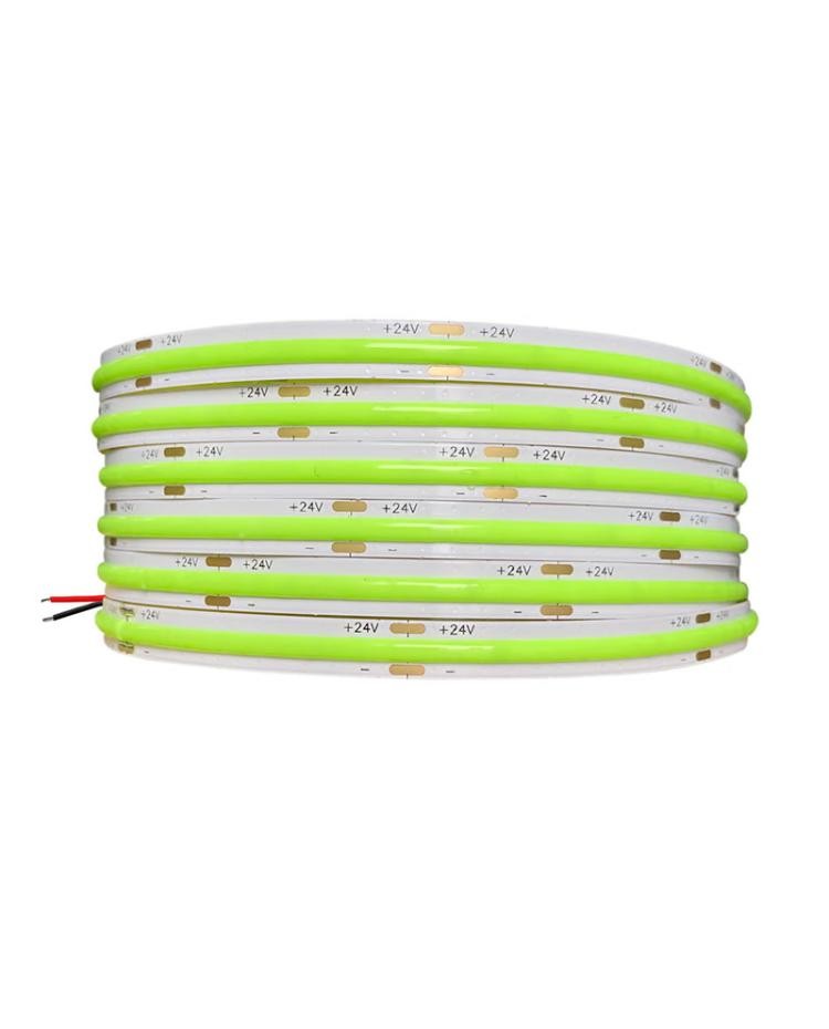 CE ROHS Certificate COB Strip Light Red Green Blue Pink High Density 480 Strip Light Flexible Board 24V 12V
