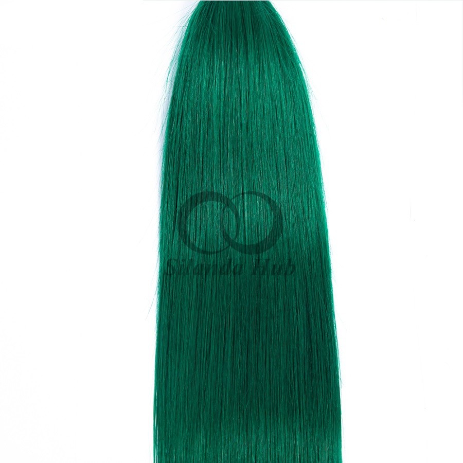 #T1B/Green Straight Remy Human Hair Bundles Sew In Weave Bundles Brazilian Bundle Deals